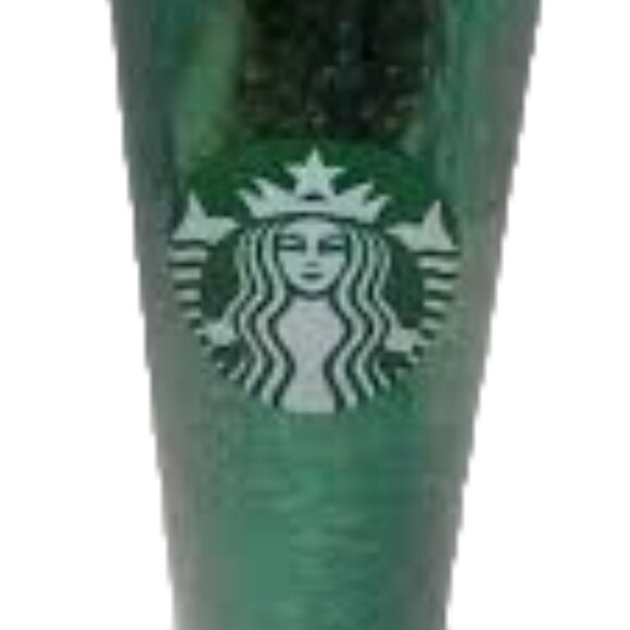 Starbucks Green Mercury Glitter 24 OZ Screw Lid Straw Siren Mermaid Logo… - Picture 6 of 6